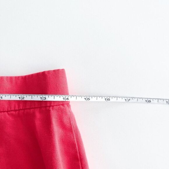 Vintage Womens Pleated Hem Flared Square Dancing Midi Skirt Red Small Handmade - Picture 5 of 6